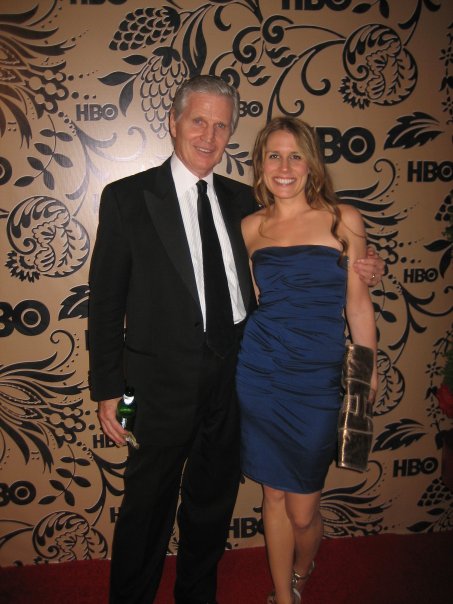 Steve Davidson of HBO and Findley Davidson of Warner Bros TV at the HBO Emmy Party