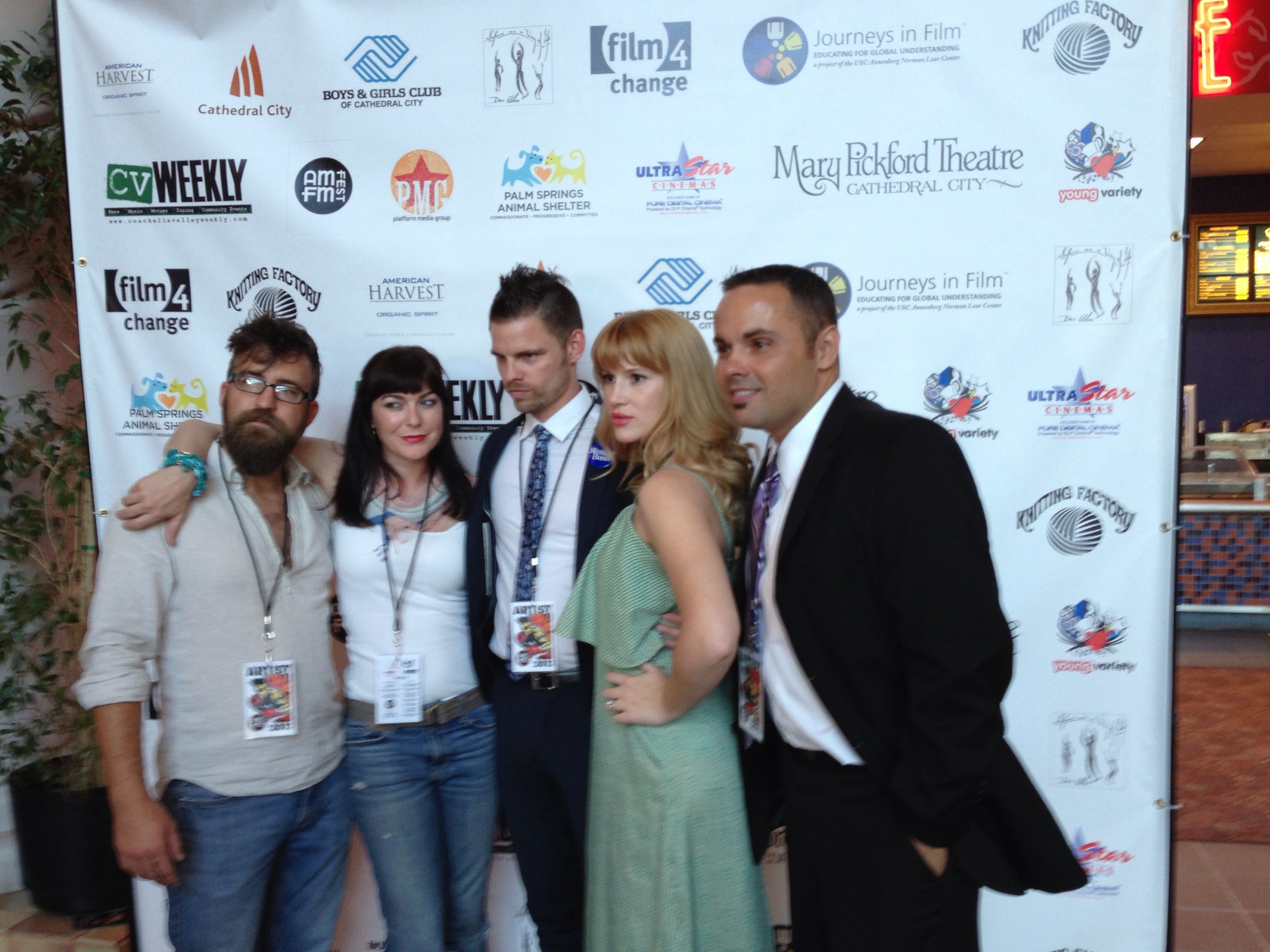 Rabid Love festival premiere at the first annual AMFM festival in Cathedral City California. 2013 with John KD Graham, Alexandra Boylan, Paul J Porter, Lance Ziesch