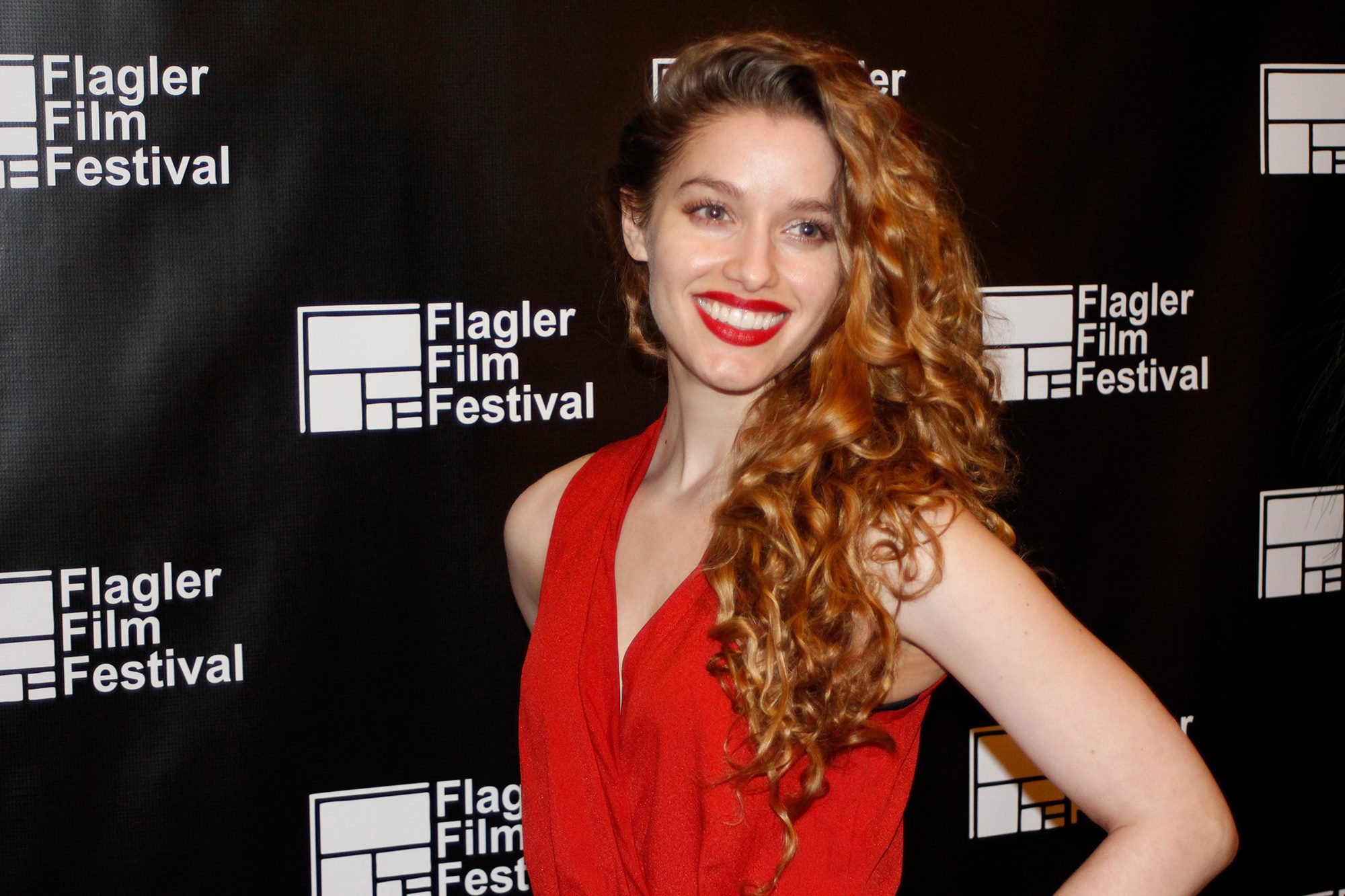 Evalena Marie attending the 2015 Flagler Film Festival.