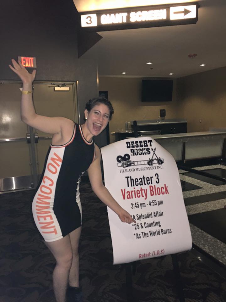 Katie Schwartz at a screening for 