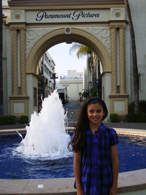 Kayla at Paramount Studios for her 1st Film Festival