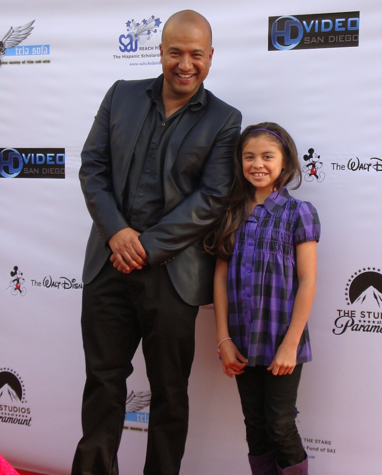 Kayla on red carpet with Juan at the Film Festival