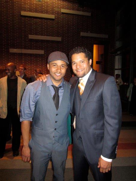 With Jason Dirden at the opening night Topdog/Underdog at Two Rivers Theater