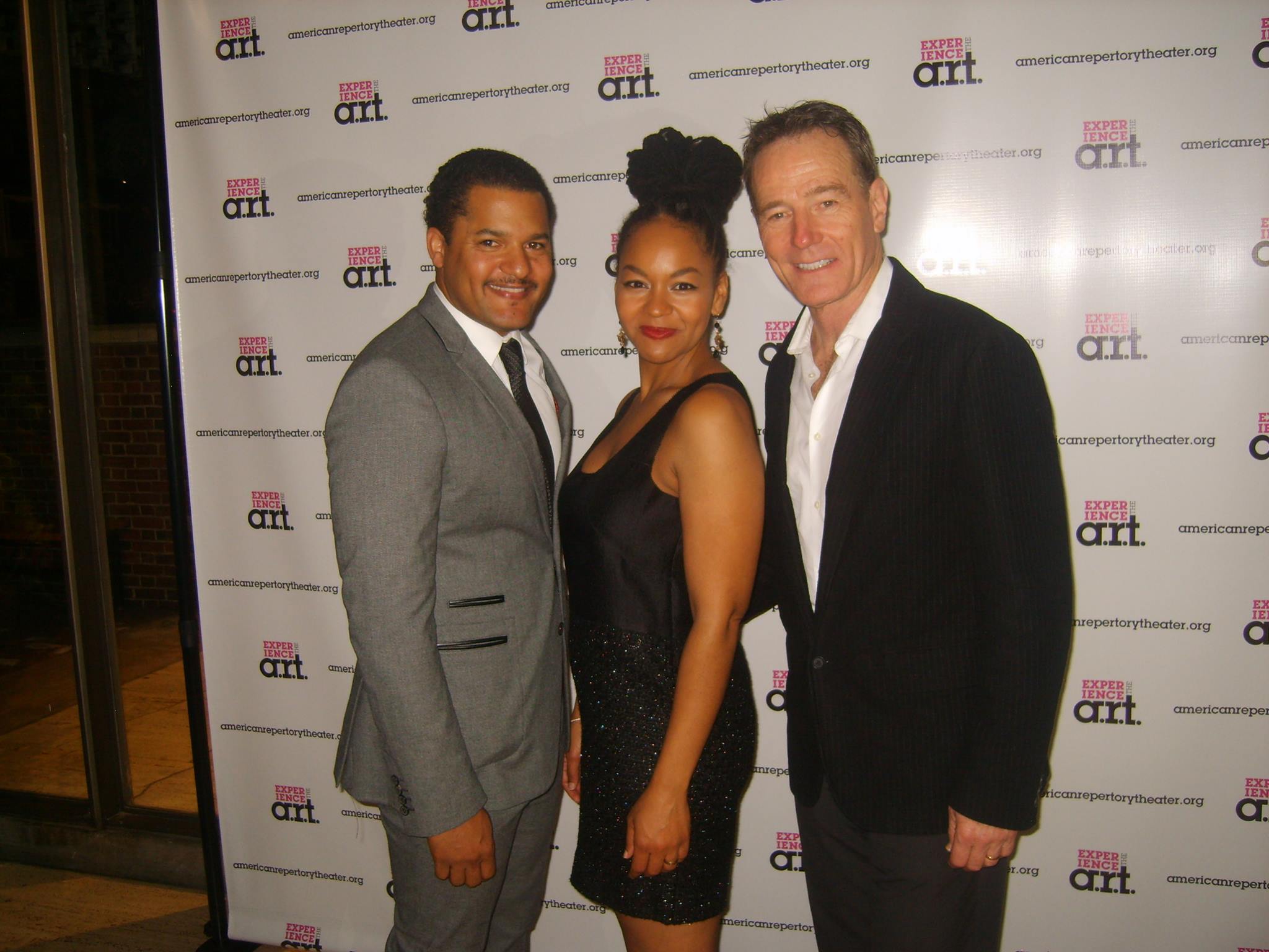 At the world premiere of Robert Schenkkan's All The Way at American Repertory Theater with Crystal Dickinson and Bryan Cranston