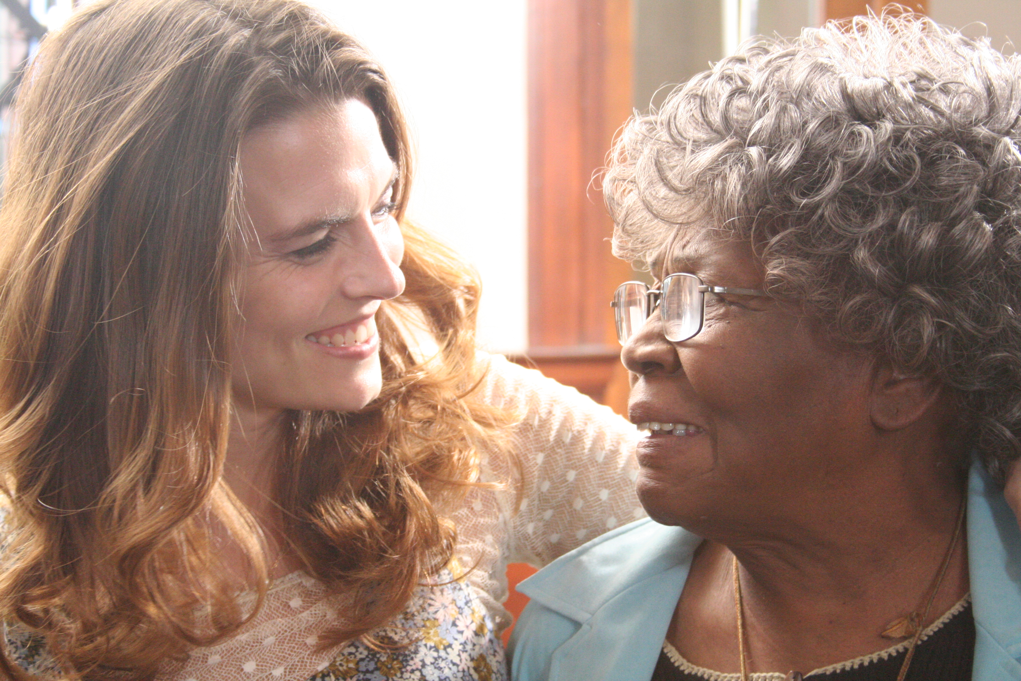 Audrey Matos and Irma P. Hall in THREE BLIND SAINTS