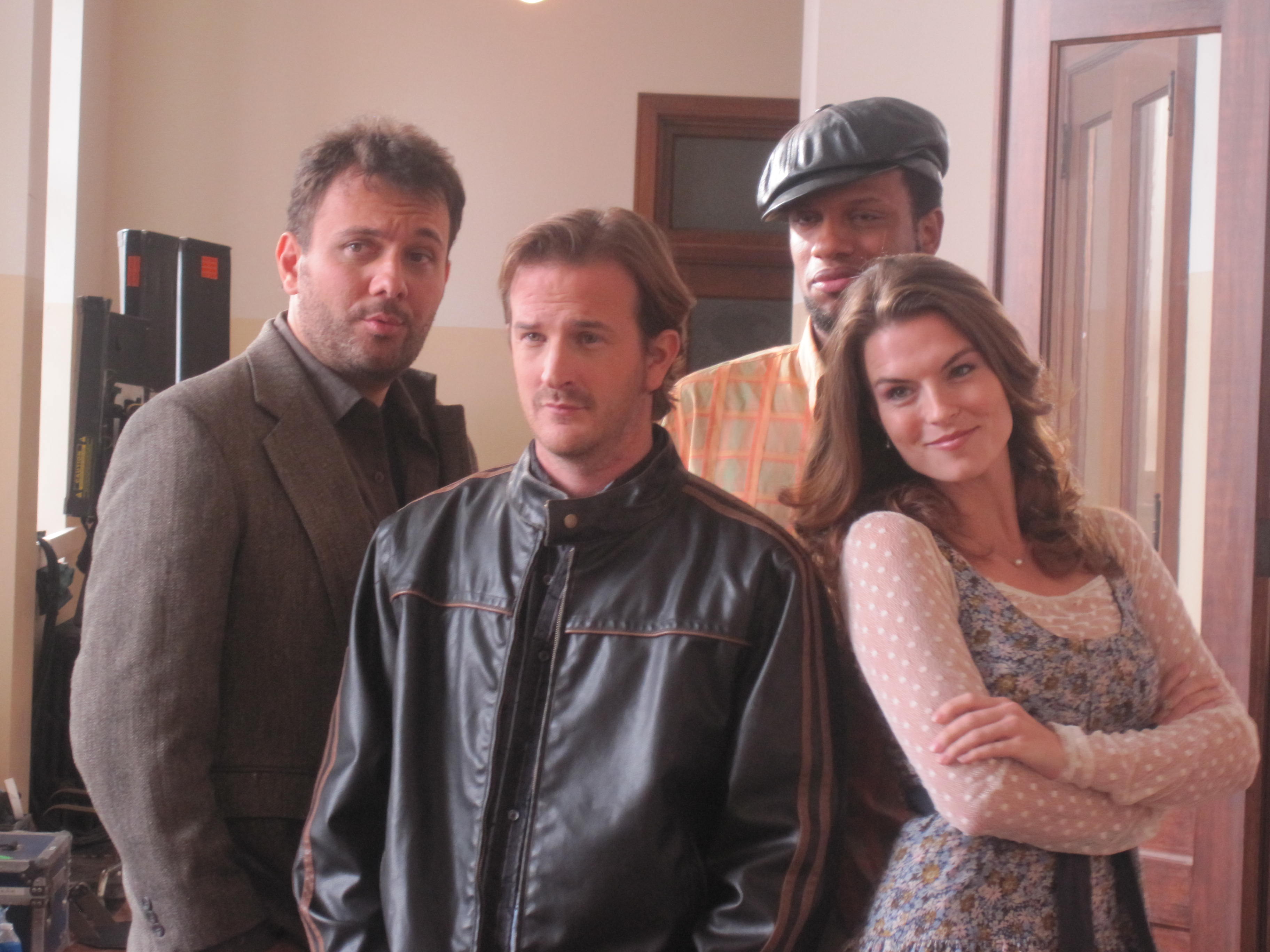 Stelio Savante, Richard Speight Jr. , Elijah Rock and Audrey Matos publicity shots for THREE BLIND SIANTS