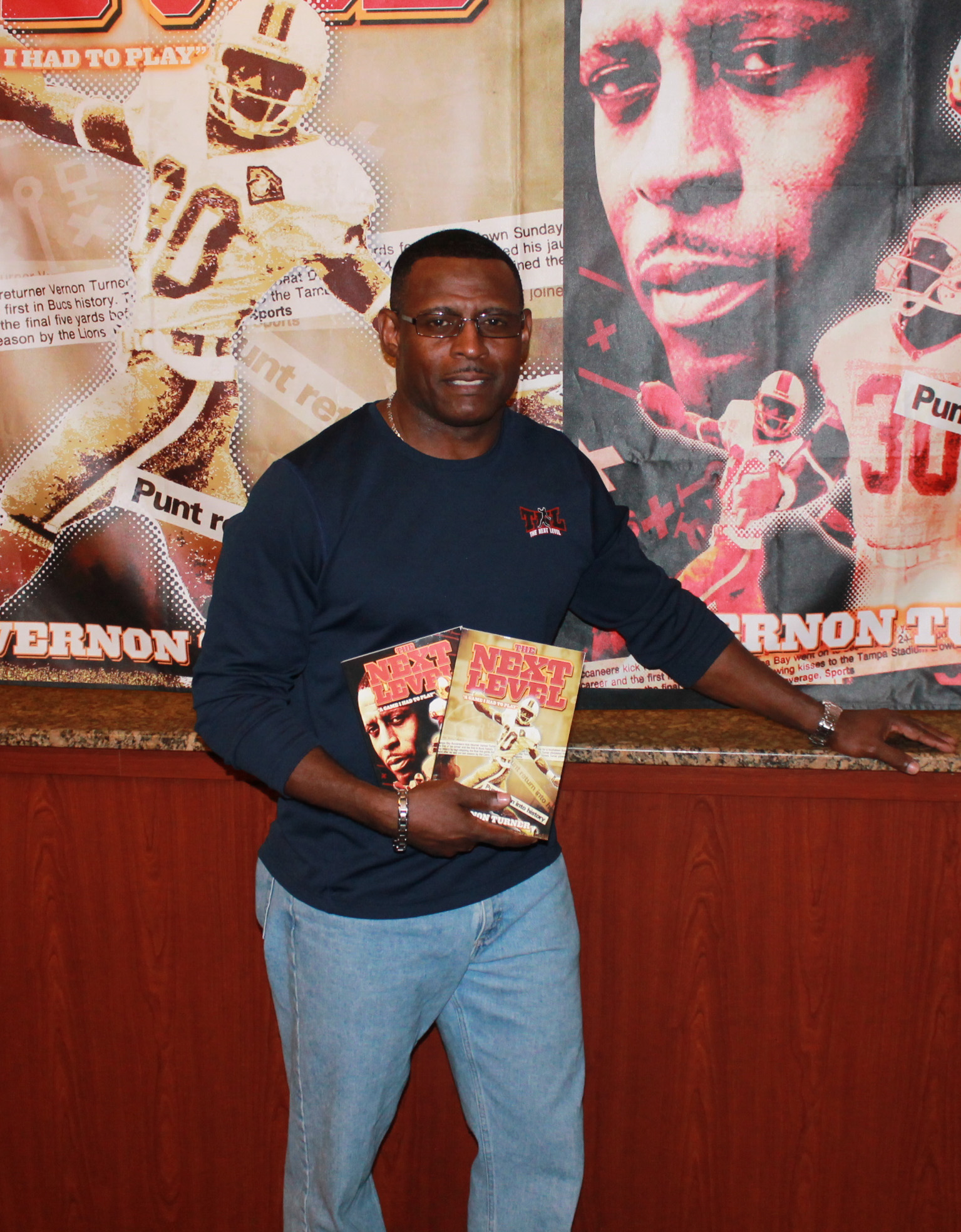 Vernon Turner at his book signing in Tampa Florida.