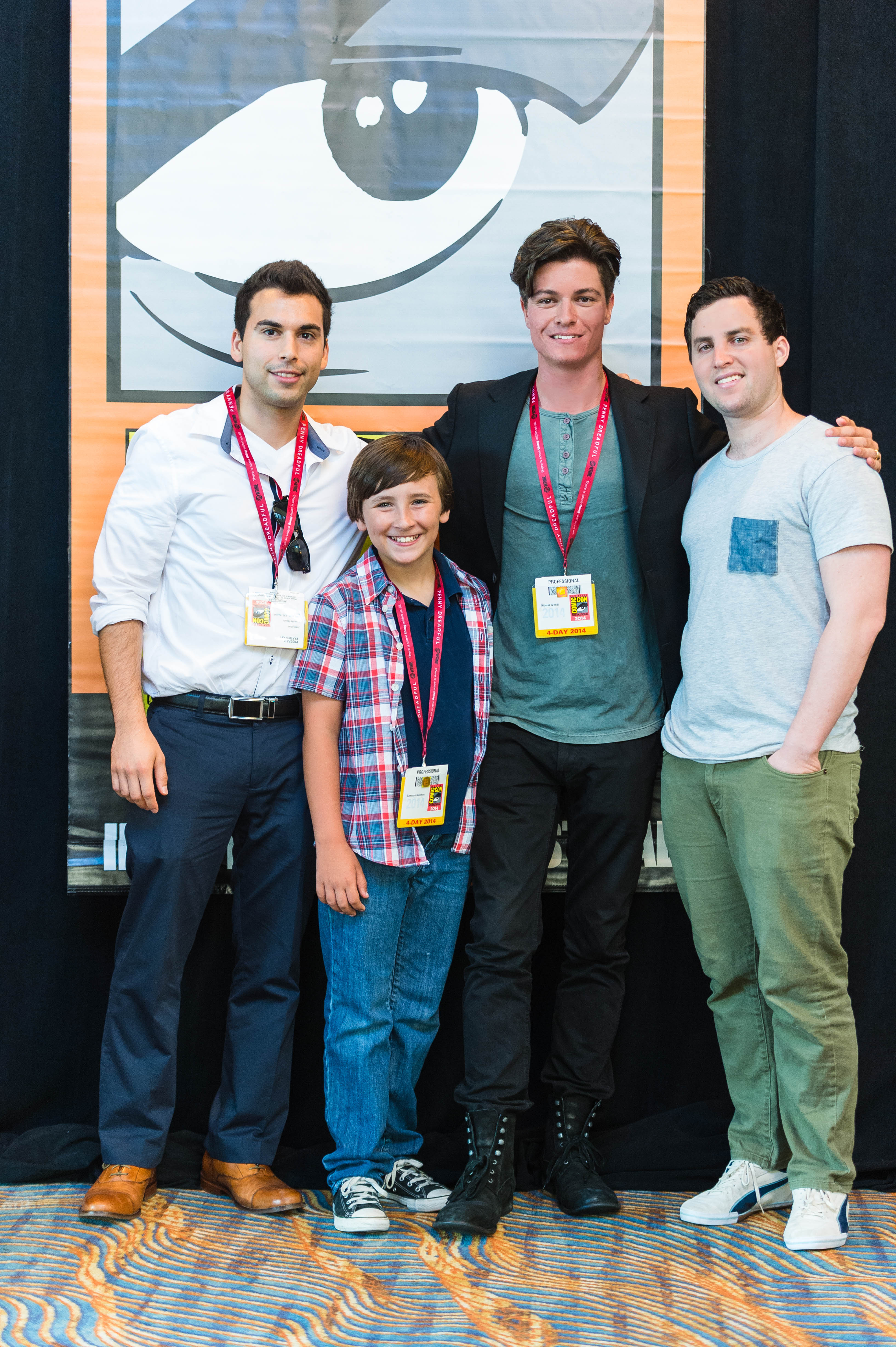 Director Nicolas Wendl, Producer Jamil Afzali, Star Cameron McIntyre and Co-writer Adam Litt at the 'From The Woods' Panel at the San Diego Comic Con International Film Festival 2014