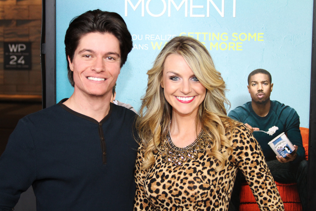 Nicolas Wendl and Jessica Carroll at the That Awkward Moment Los Angeles Premiere