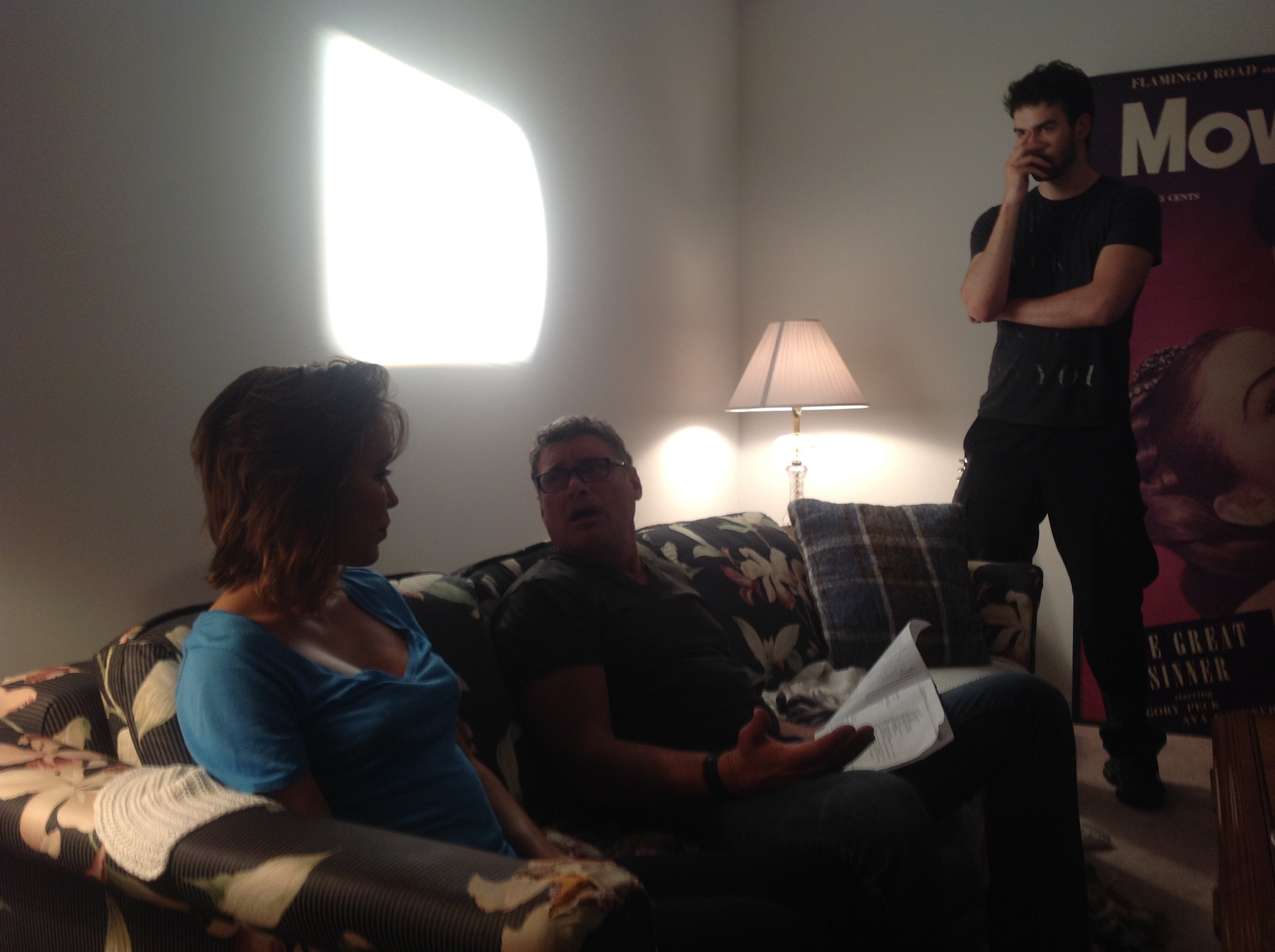 On the set with Steven Bauer
