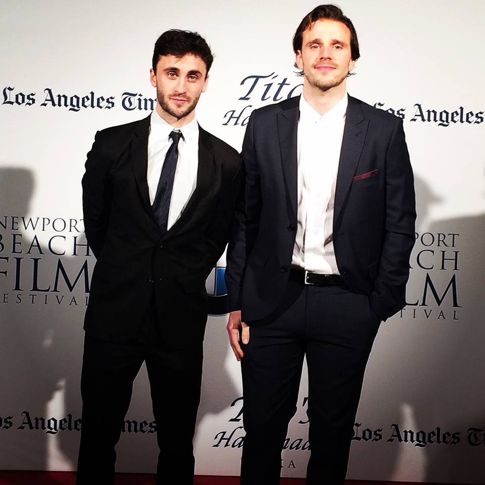 Ciaran Kellgren and Thordur Palsson at Newport beach film festival