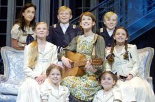 Piers Stubbs performing with Connie and the rest of the cast of `The Sound Of Music.`