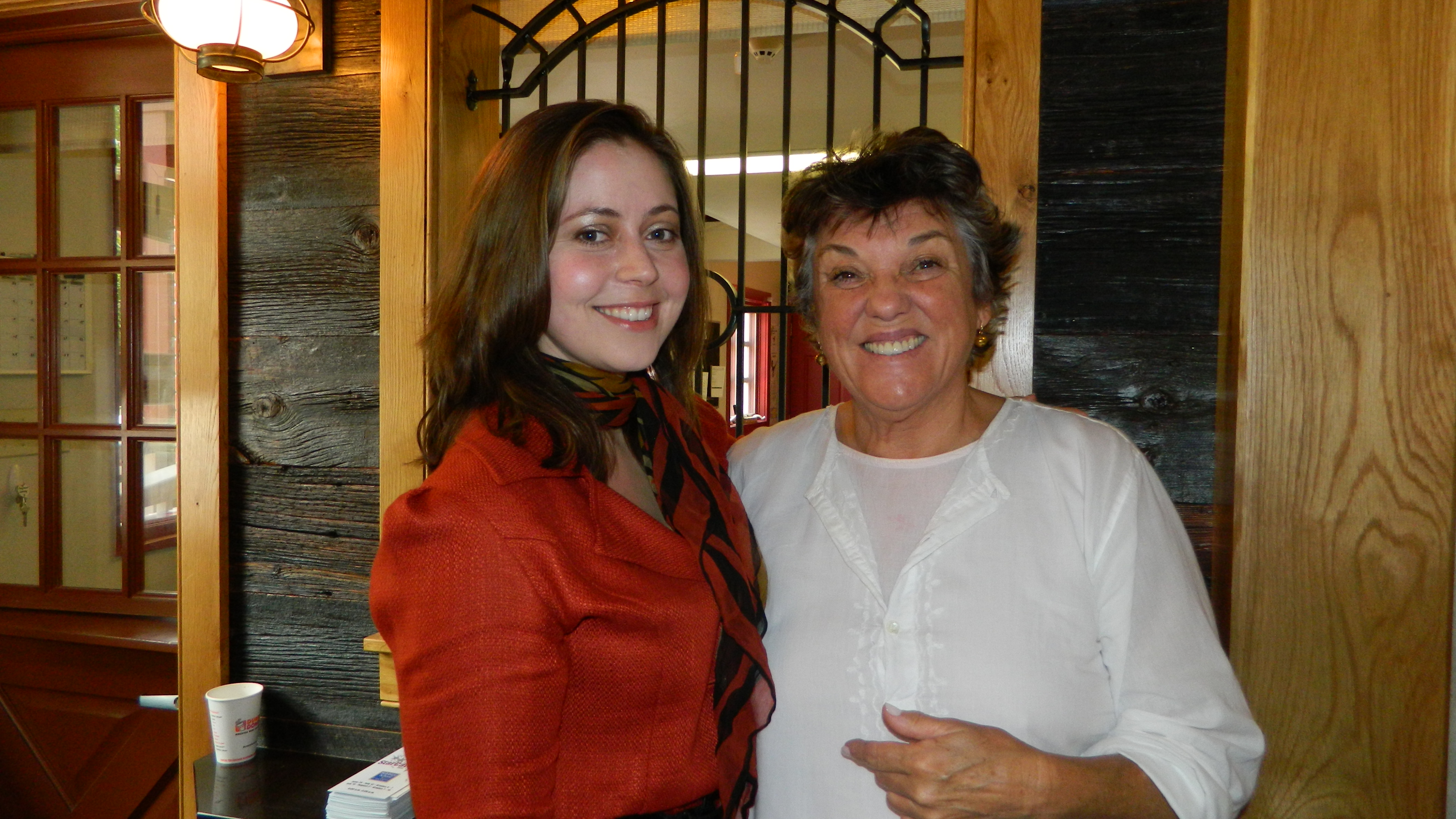JaQuinley Kerr, Tyne Daly, at the Bucks County Playhouse press conference for Terrence McNally's 