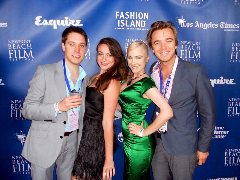 Mike McKiddy, Eden Malyn, Natalie Victoria and Ross Kidder of DeadHeads at the opening night gala of the Newport Beach International Film Festival 2011