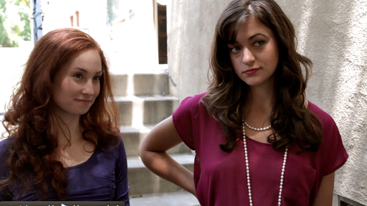 Actress Alex Oliver and Eden Malyn in screen cap from 