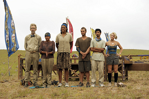 Still of Jessica Kiper, Crystal Cox, Ken Hoang, Matty Whitmore, Bob Crowley and Susie Smith in Survivor (2000)