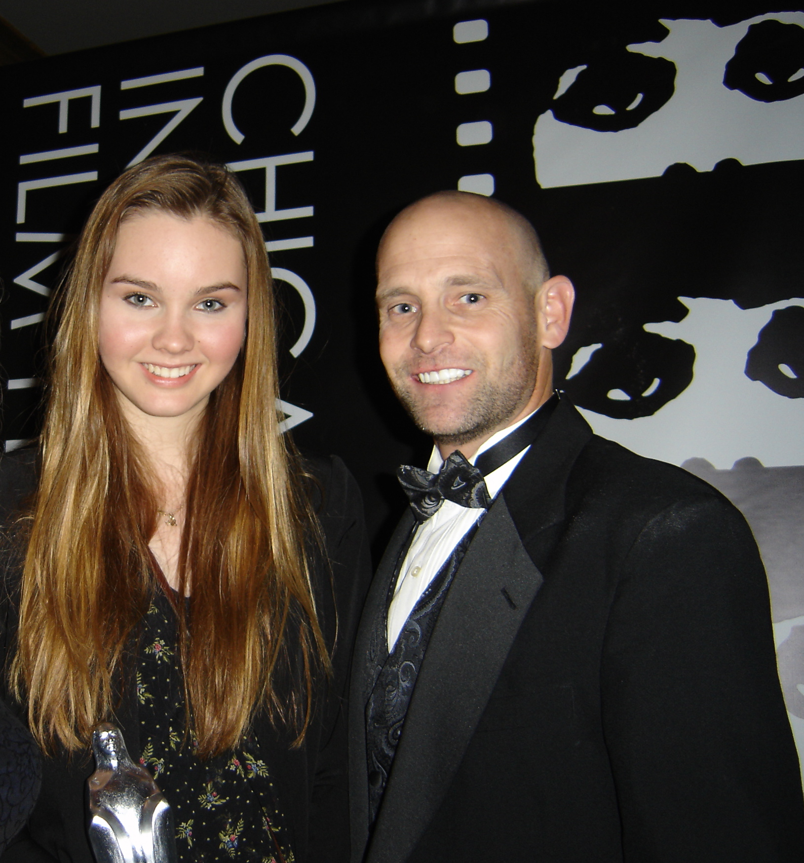Producer Andy W. Meyer with actress Liana Liberato
