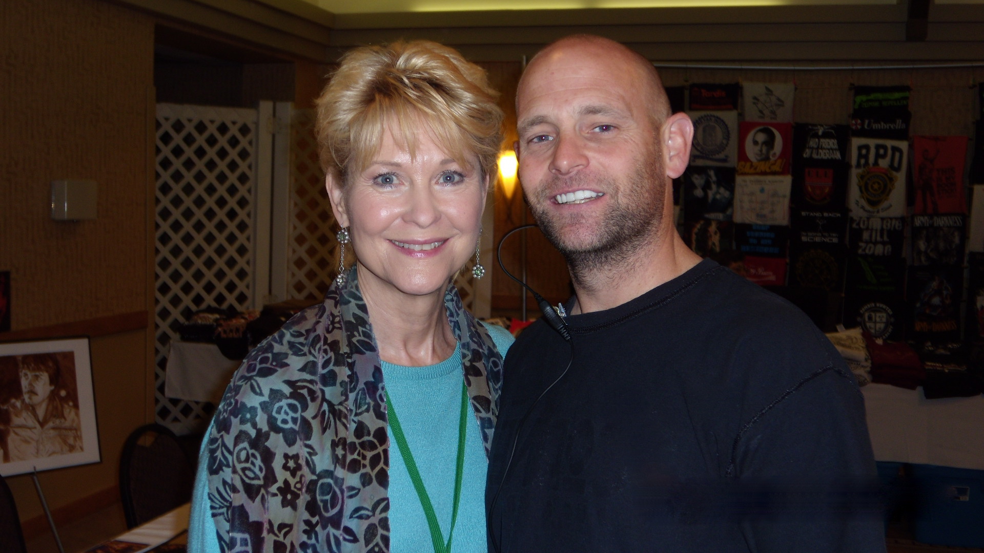 Andy and Dee Wallace hard at work..