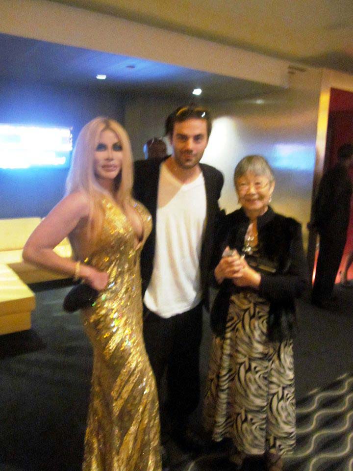 Won Outstanding Talk show Host at the 2013 EOTM Awards - with my Mom and Jared Cohn