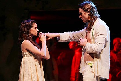 Still of Melanie Zanetti and Thomas Larkin in Romeo and Juliet