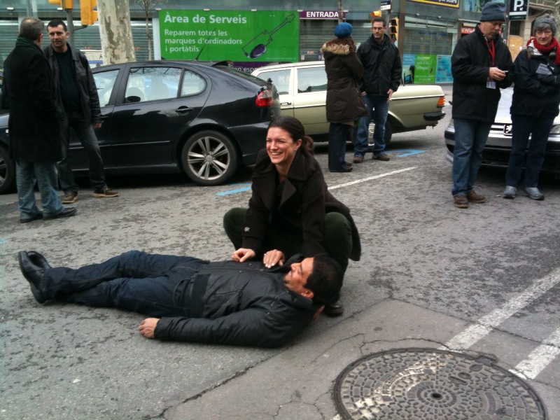 Gina Carano and Eddie Fernandez 