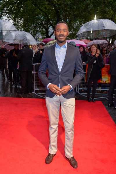 OC Ukeje At the premiere of Half Of a Yellow Sun; at the 57th BFI London Film Festival.