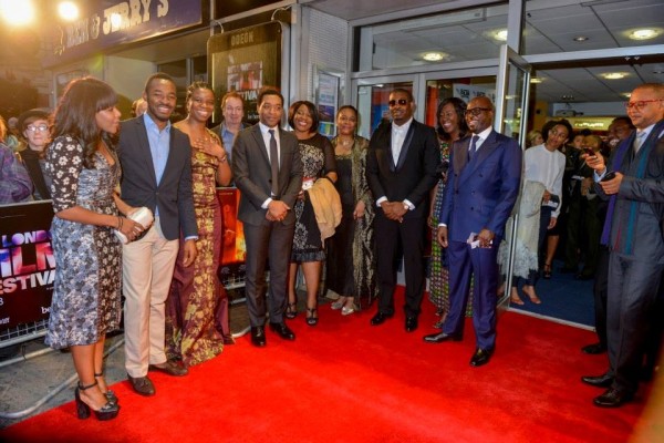 At the 57th BFI London Film Festival with the cast of Half Of a Yellow Sun