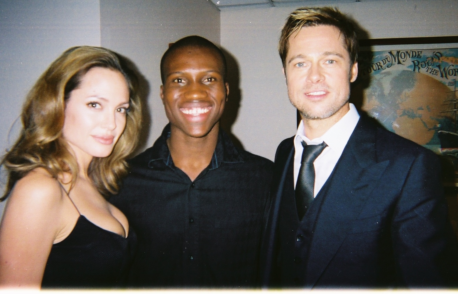 Angelina Jolie, Amadou Ly and Brad Pitt At the Assassination Of Jesse James Premiere in New York