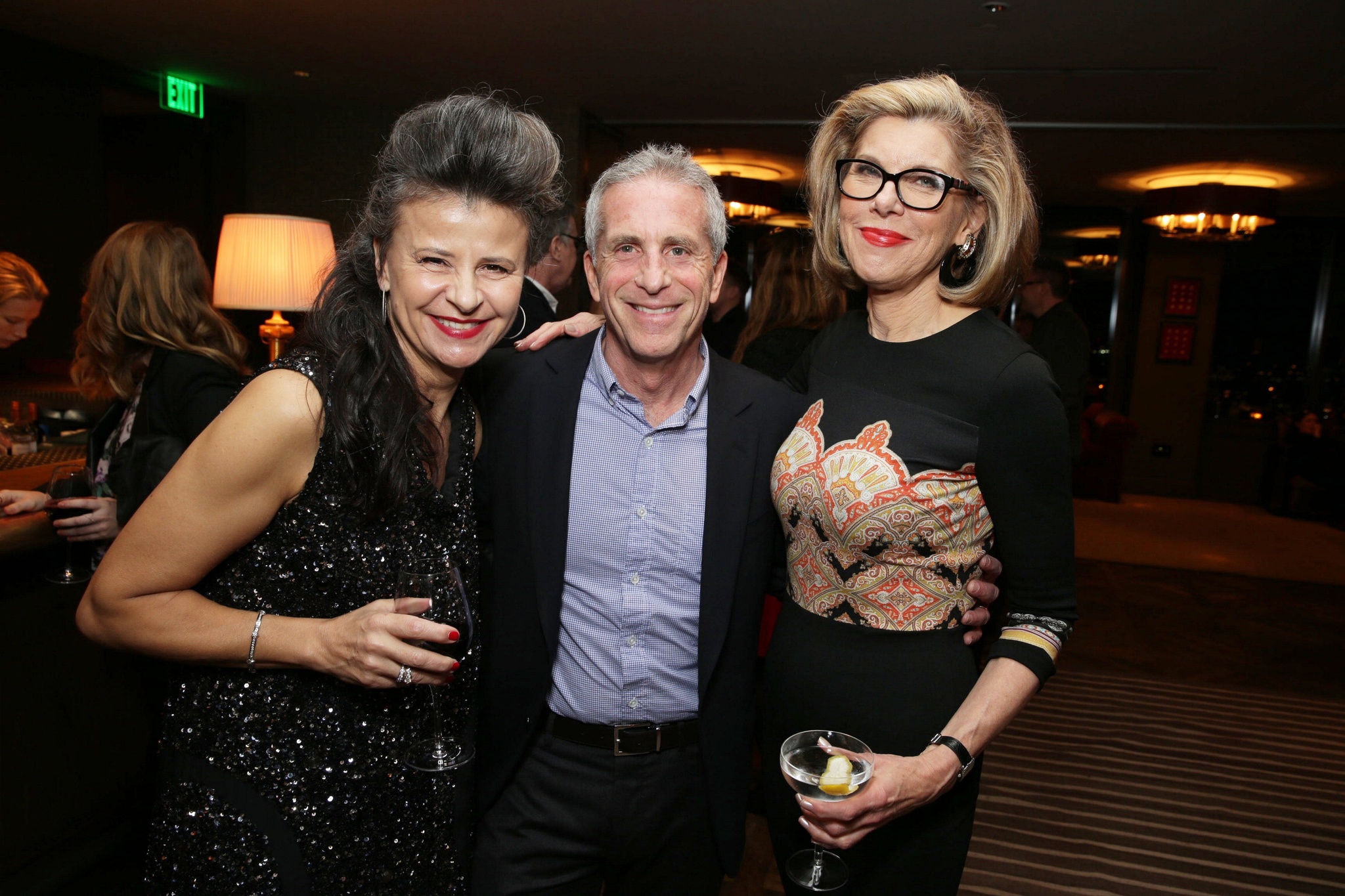 Tracey Ullman, Christine Baranski and Marc Platt at event of Into the Woods (2014)