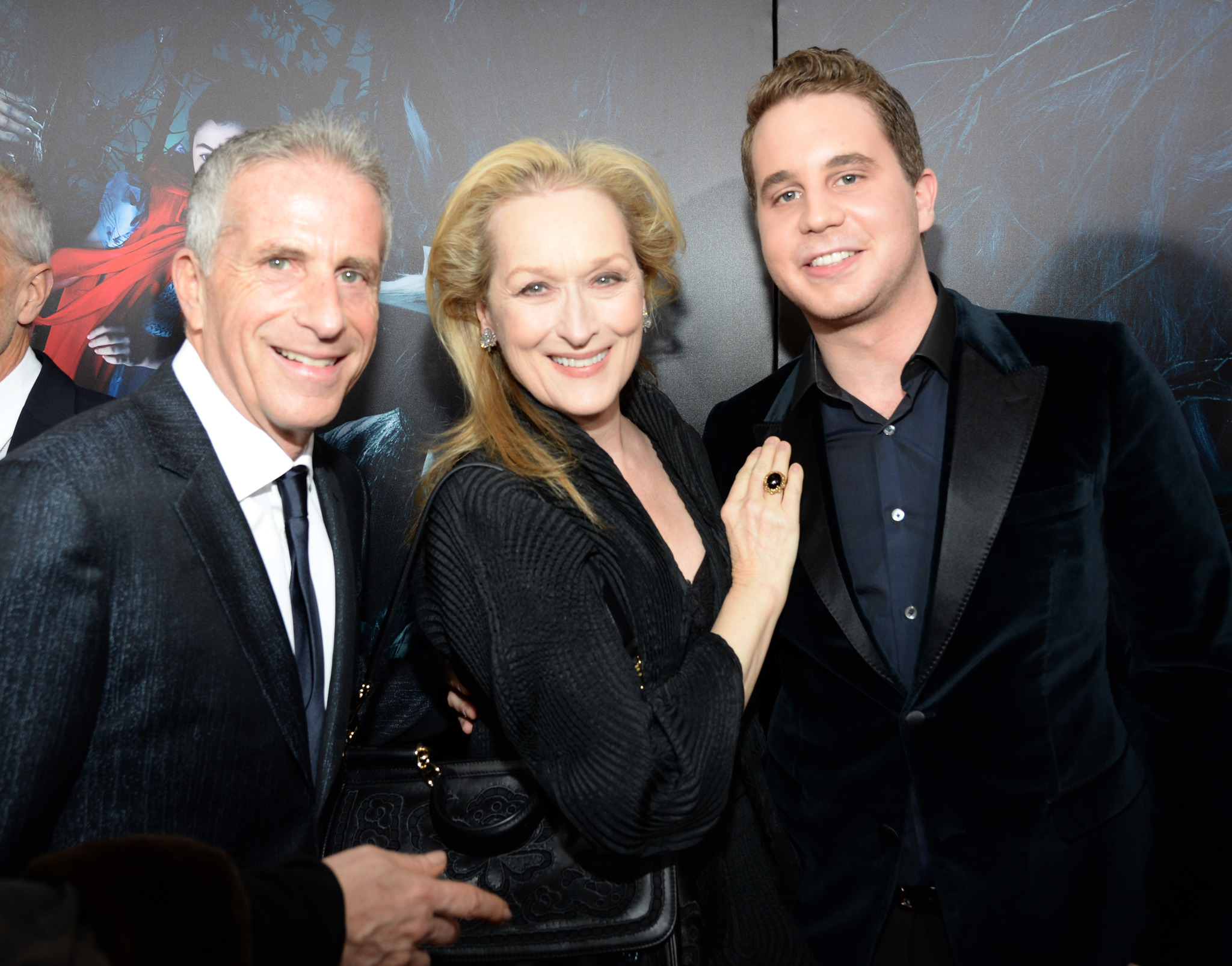 Meryl Streep, Marc Platt and Ben Platt at event of Into the Woods (2014)