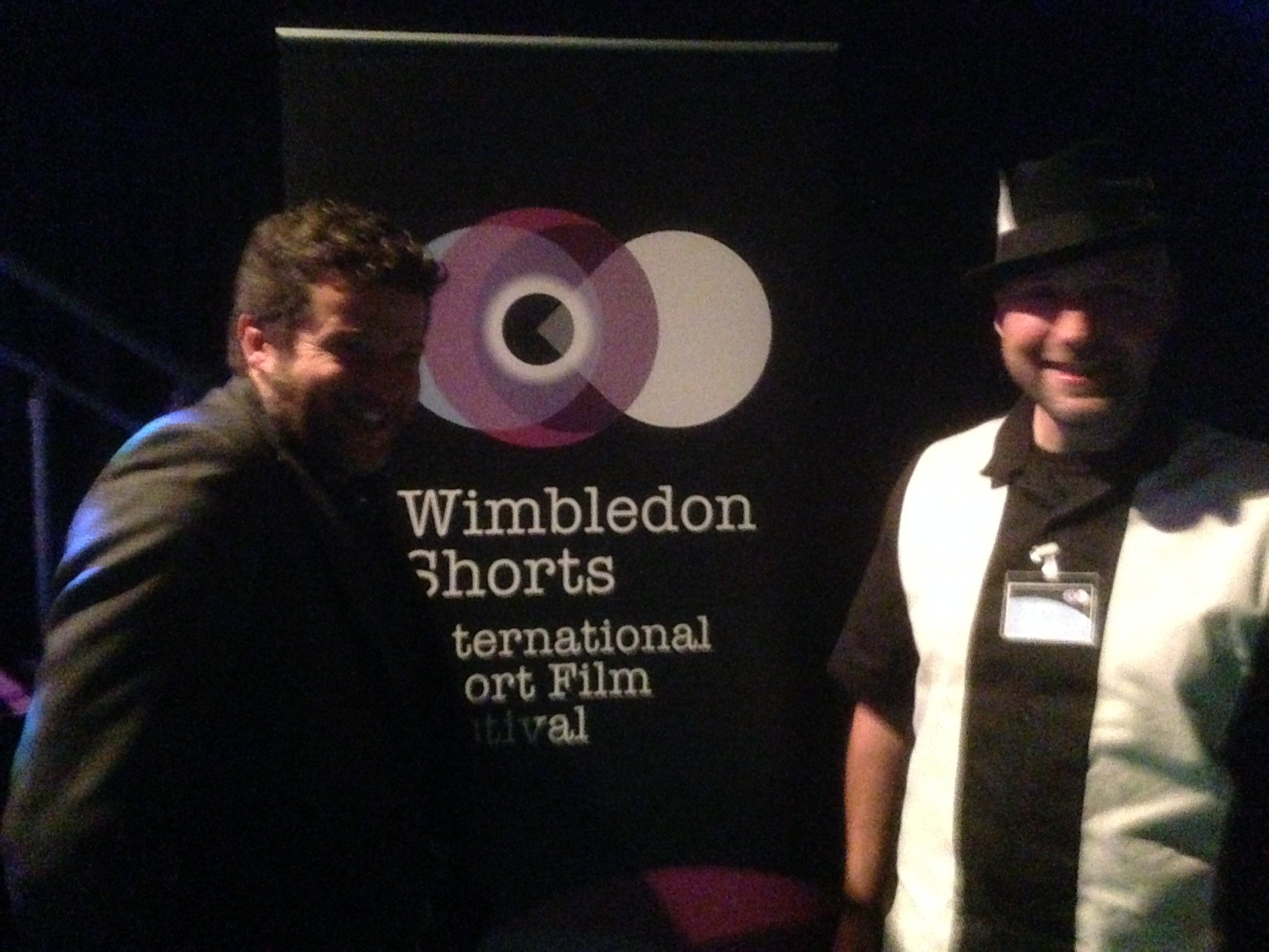 Reg Length and Andrew Elias at the premiere of Life's a Bench