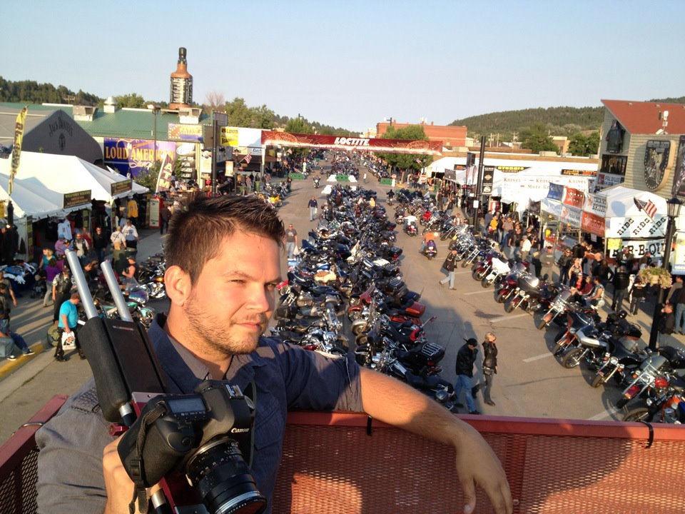 Filming the Sturgis Bike Rally for 