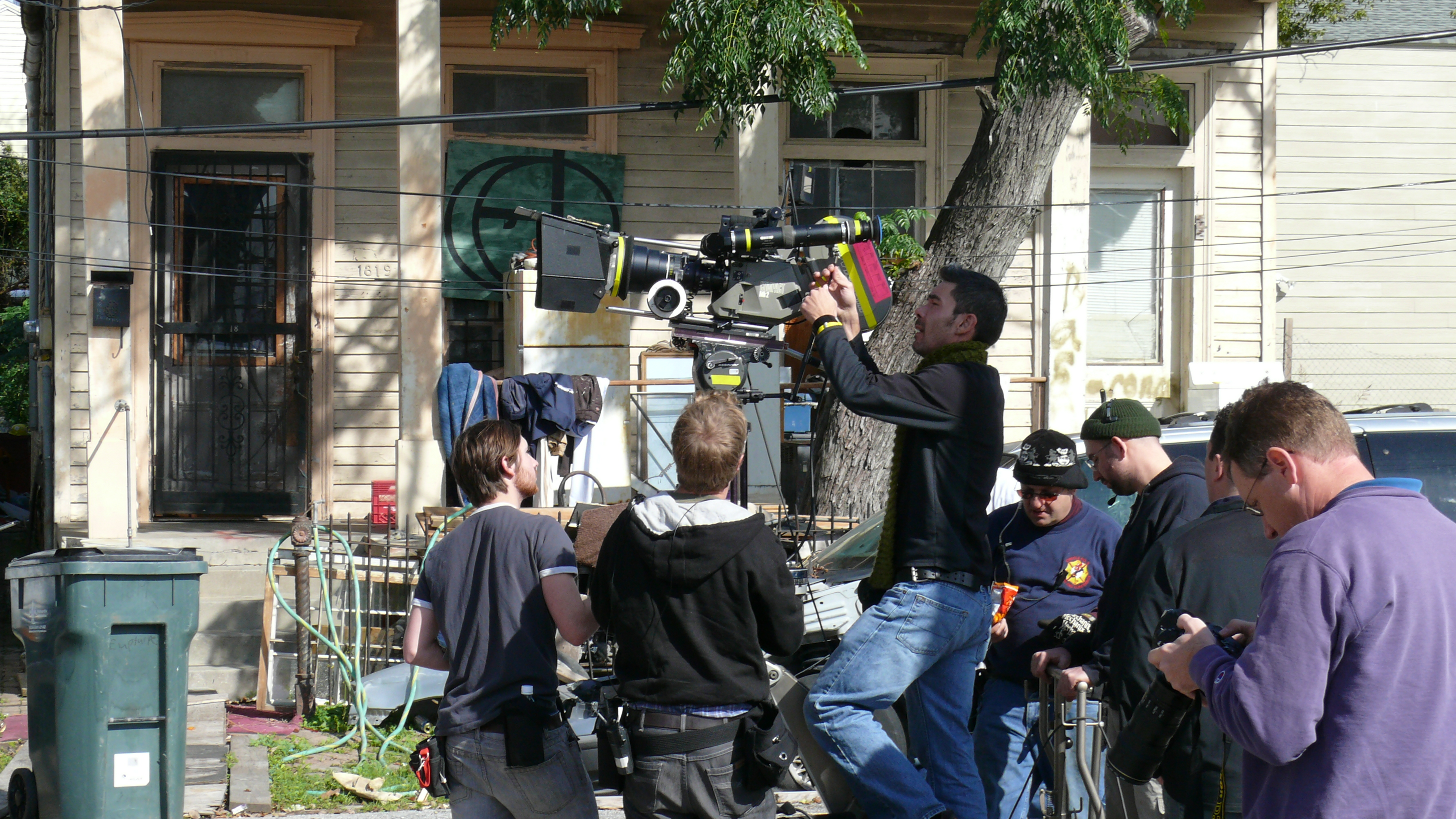 Director of Photography (Sinners&Saints); Mark Rutledge prepares for next scene.