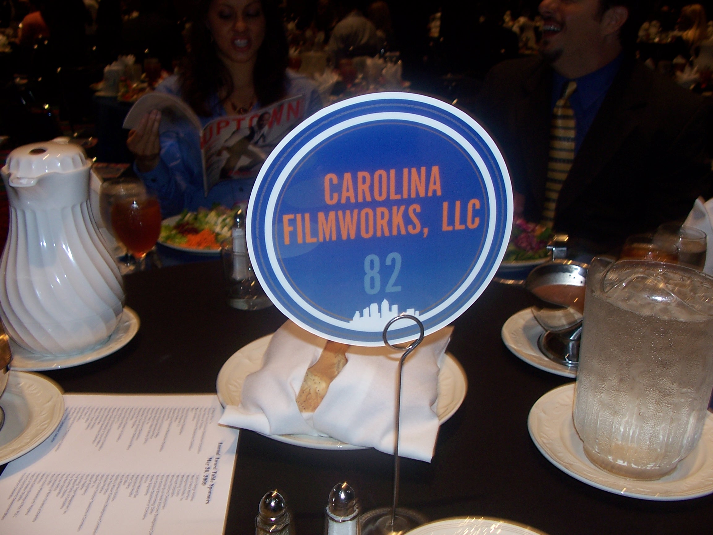 Carolina Filmworks attending the 2009 Charlotte Regional Partnership luncheon.