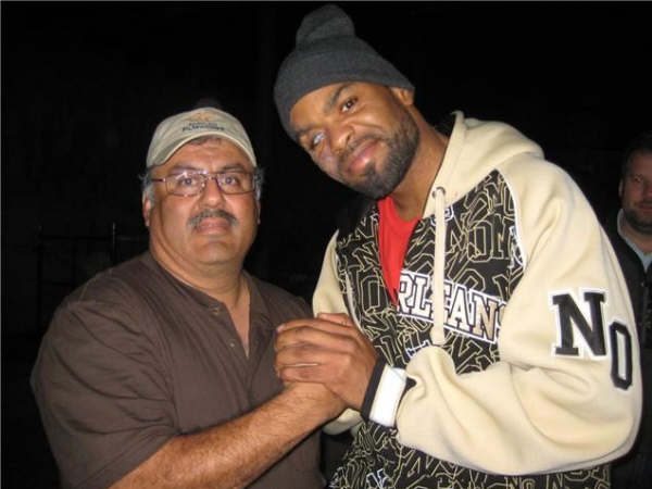 Fred Delegarza and Method Man. On location 