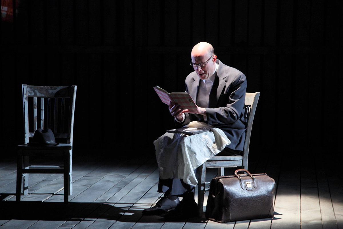 Roger Grunwald as Otto Frank in ANNE & EMMETT (Atlas Performing Arts Center, Washington, DC).