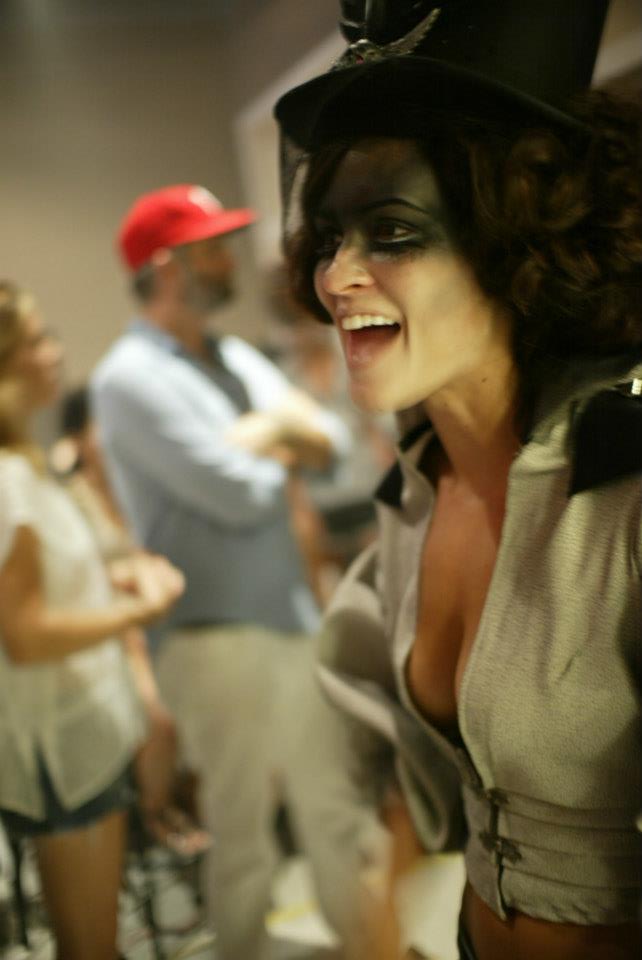 Elle LaMont attends Topher Adam's, SPECTRA, the Austin Fashion Week Finale. (behind the scenes, 2012)