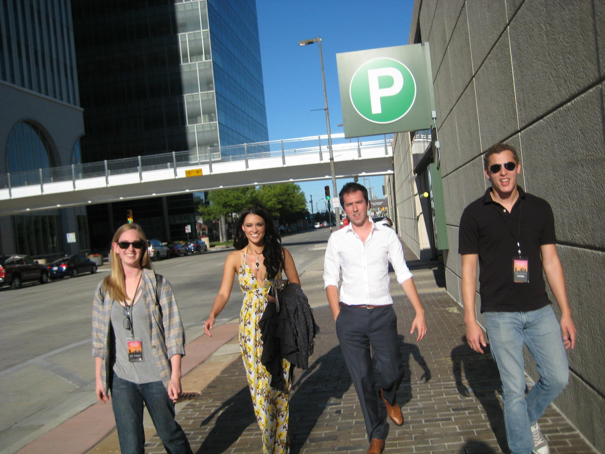 Mary Donnelly, Elle LaMont, Ben Foster, Spencer Greenwood at Tulsa International Film Festival 2011