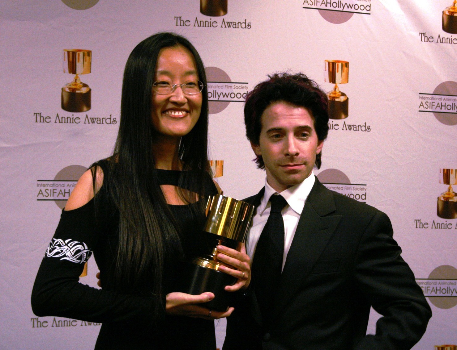 Seth Green and Jennifer Yuh at event of Kung Fu Panda (2008)