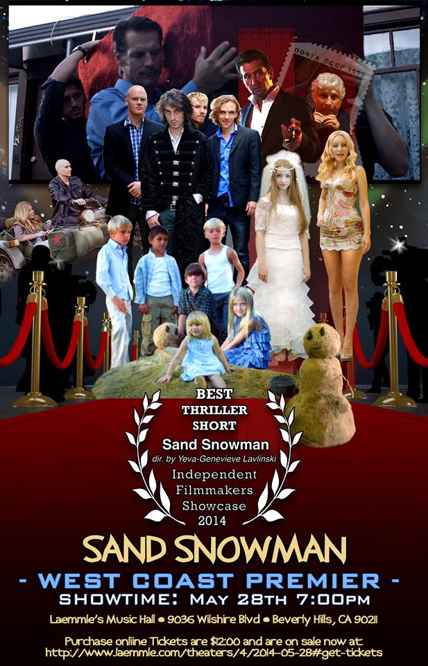 Sand Snowman Premier in Laemmles Music Hall , Bewerly Hills. written and Directed by Yeva_ Genevieve Lavlinski