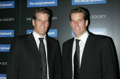Tyler Winklevoss and Cameron Winklevoss at event of The Social Network (2010)