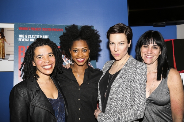 (L-R)Tanya Barfield, Rachael Holmes, Rebecca Henderson and Leigh Silverman at Tanya Barfield's BRIGHT HALF LIFE Celebrates Opening at the City Center.