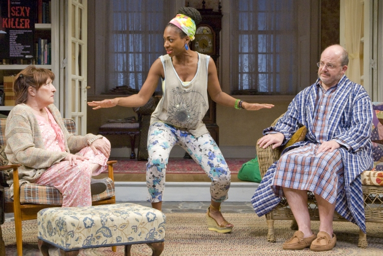 (L-R) Sharon Lockwood, Rachael Holmes and Jeffrey Bean in Alley Theatre's production of 