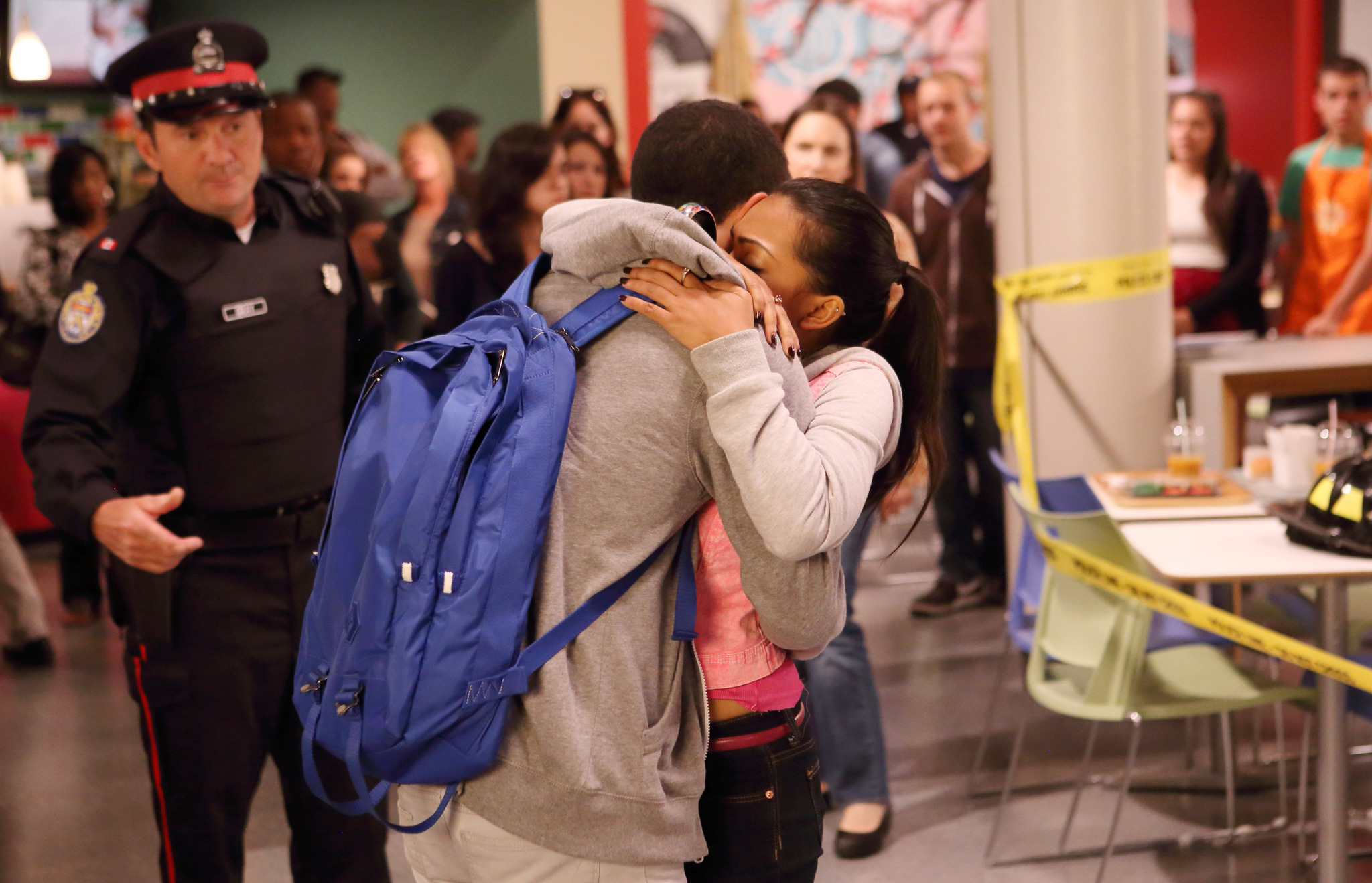 Still of Demetrius Joyette and Melinda Shankar in Degrassi: The Next Generation (2001)