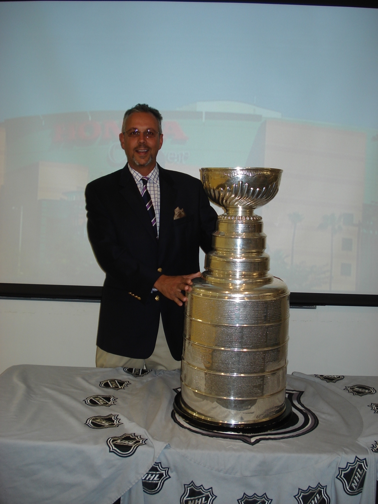 Dennis Bress with Stanley Cup in Orange County, the OC