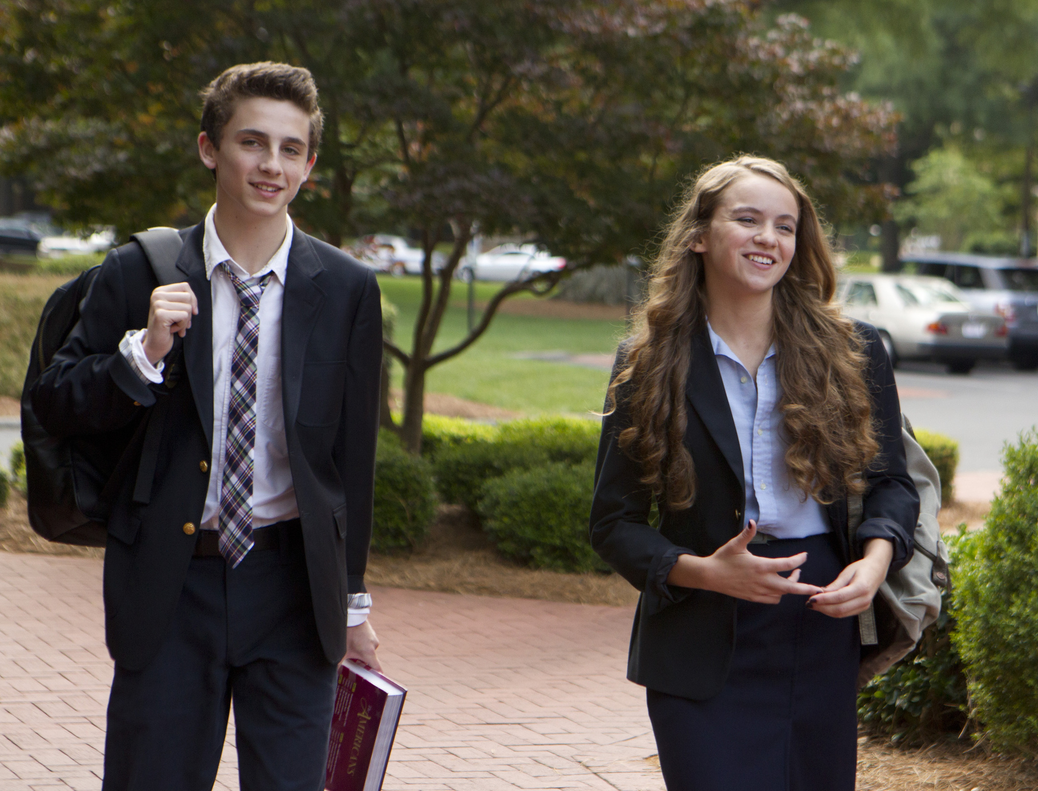 Still of Morgan Saylor and Timothée Chalamet in Tevyne (2011)