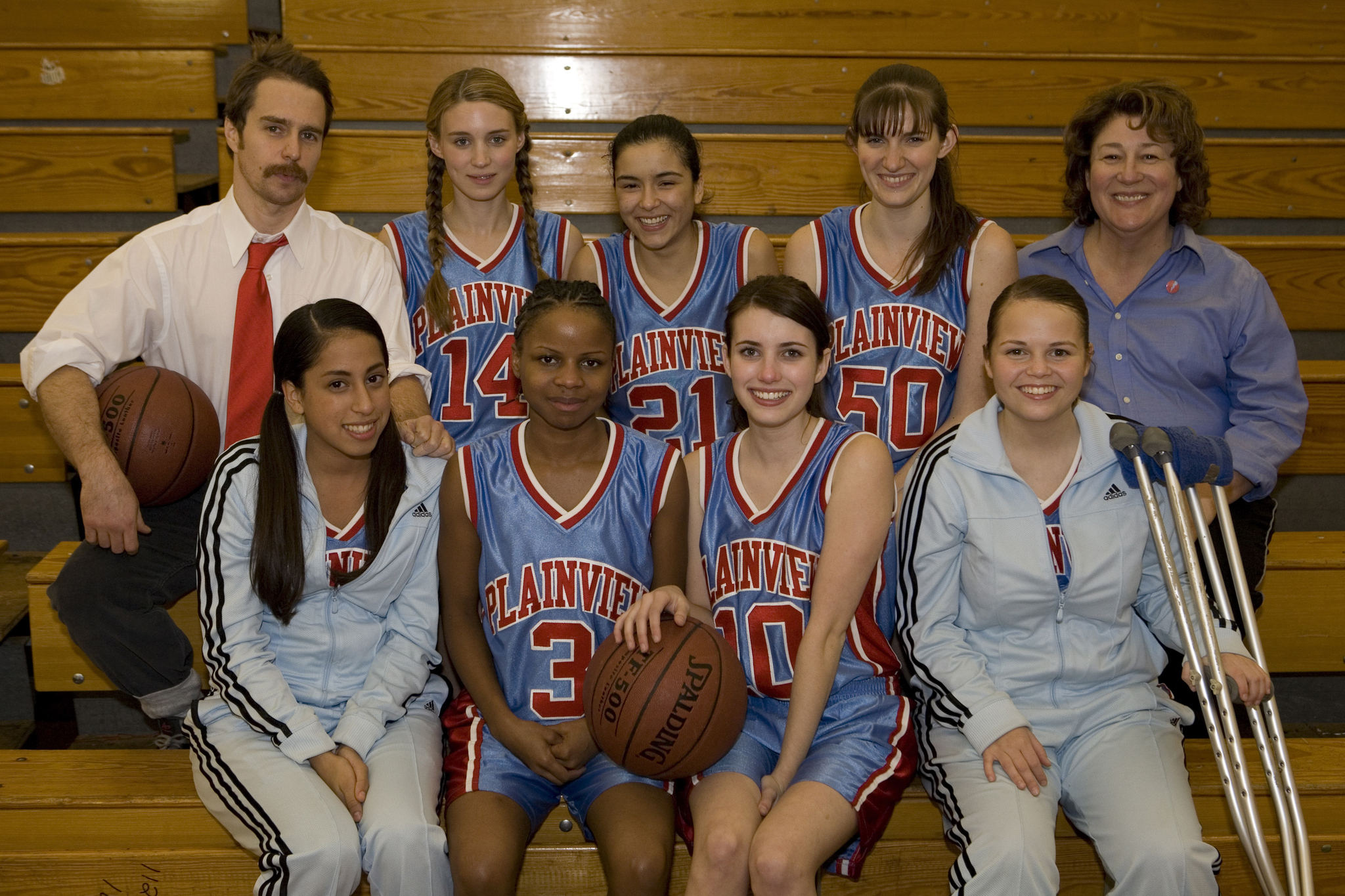 Still of Sam Rockwell, Margo Martindale, Emma Roberts, Shareeka Epps, Rooney Mara, Emily Rios, Melanie Hinkle and Meaghan Witri in The Winning Season (2009)