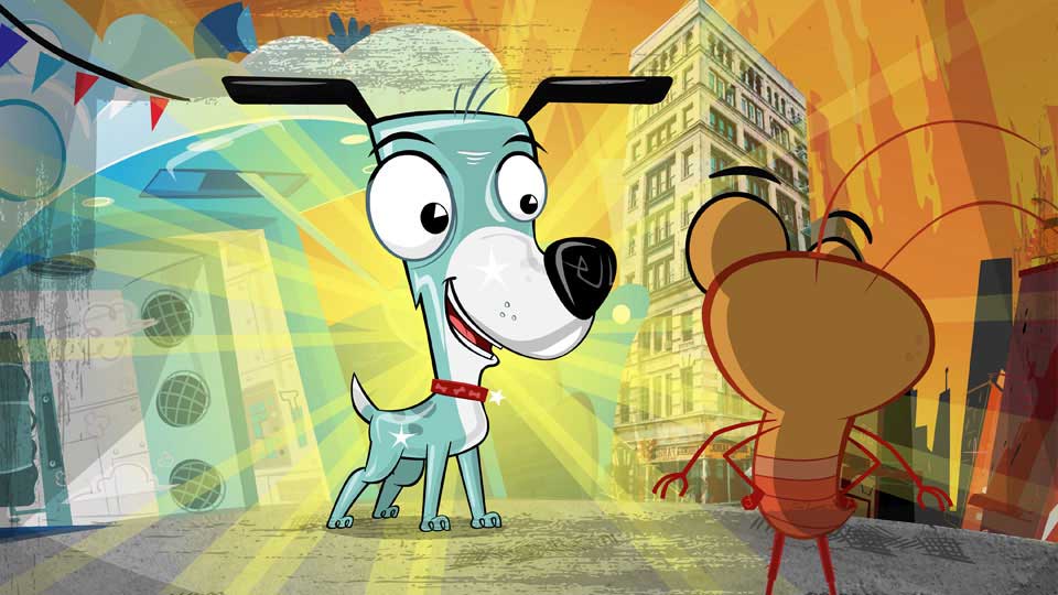 Scene from Cartoon Series Called Flea-bitten. I did the voice for the main character Flea-bag