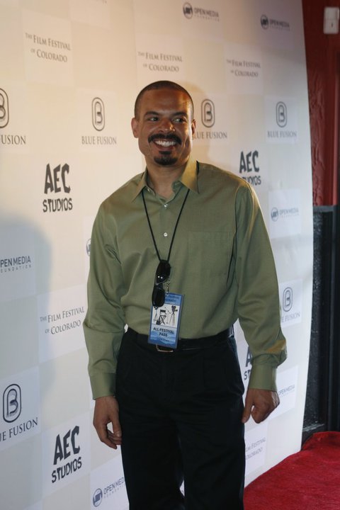 On the red carpet at The Film Festival of Colorado