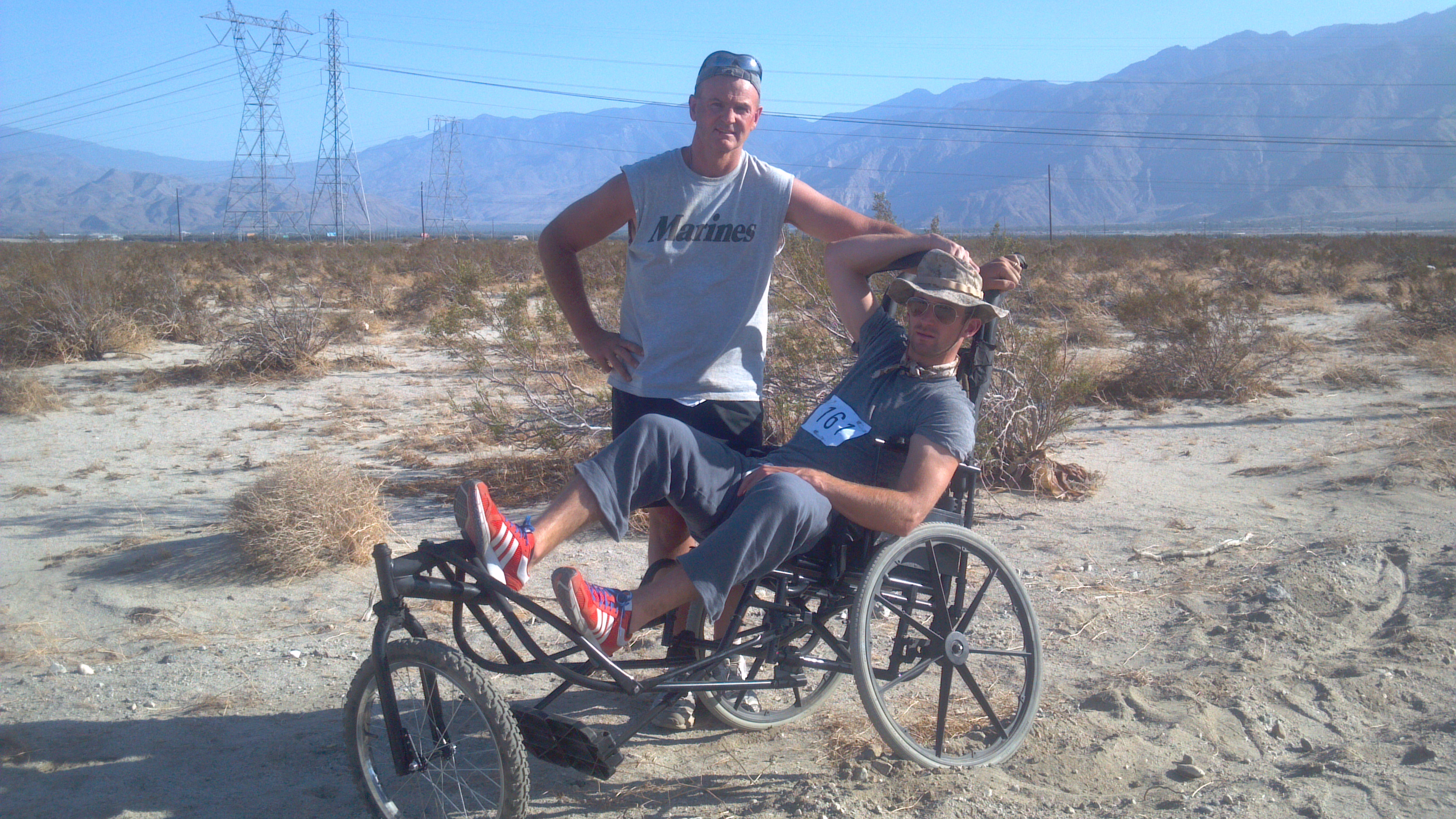 Steve Mokate and Brett Howell Taking a break on the set of Time to Shine.